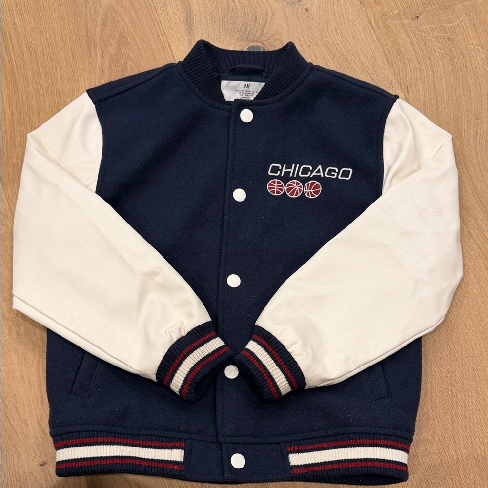 H&M Navy Varsity Jacket for Kids